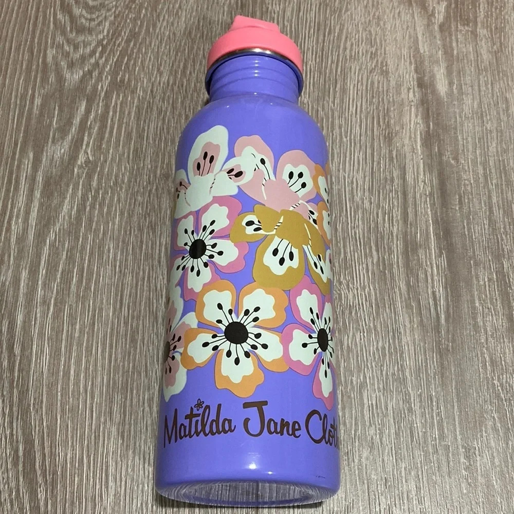 Matilda Jane purple floral water bottle